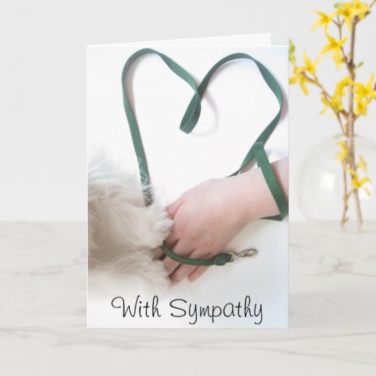 悔やみや弔慰 カード (黄色い花)