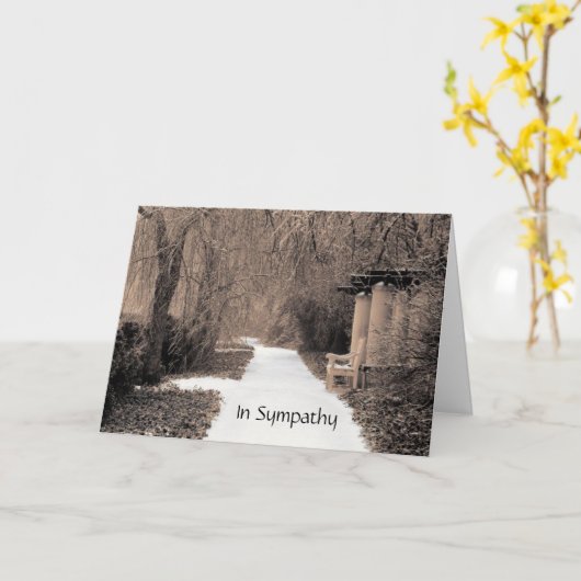 悔やみや弔慰 カード (黄色い花)