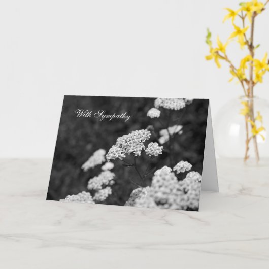 悔やみや弔慰 カード (黄色い花)