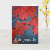 悔やみや弔慰 カード (黄色い花)