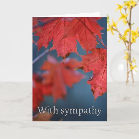 悔やみや弔慰 カード (黄色い花)