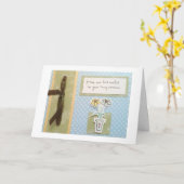 悔やみや弔慰 カード (黄色い花)