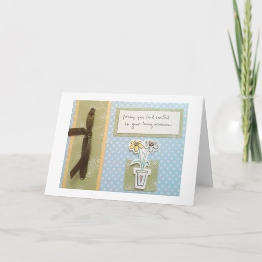 悔やみや弔慰 カード (正面)