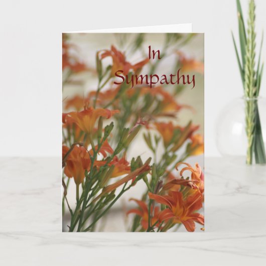 悔やみや弔慰 カード (正面)
