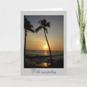 悔やみや弔慰 カード (正面)