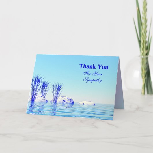 悔やみや弔慰 サンキューカード (正面)