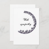 悔やみや弔慰 サンキューカード (正面/裏面)