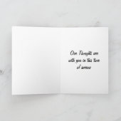 悔やみや弔慰 – サンセットとドッグのビーチカード カード (内部)