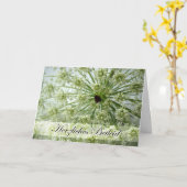 悔やみや弔慰（ドイツ語）、アンヌ女王のレース、花 カード (黄色い花)