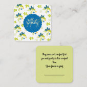 悔やみや弔慰: ノートカード (正面/裏面)