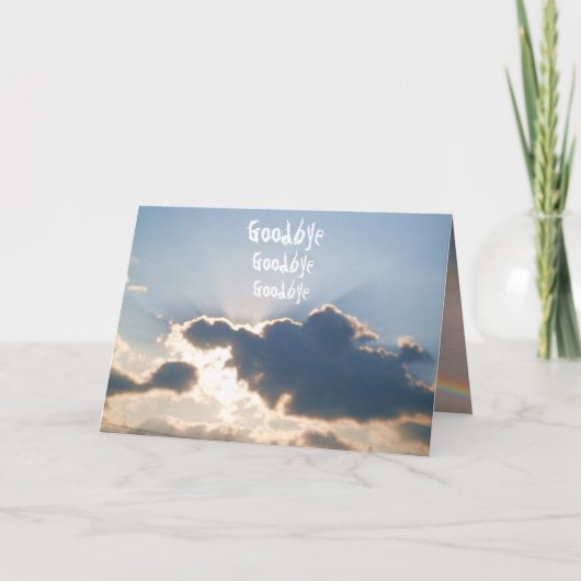 悔やみや弔慰、レインボーカードの最後 カード (正面)