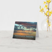 悔やみや弔慰-人の死 カード (黄色い花)