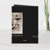 悔やみや弔慰 – 夫の損失 – 天使とハープ カード (裏面)