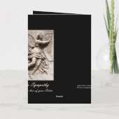 悔やみや弔慰 – 姉妹の損失 – 天使とハープ カード (裏面)