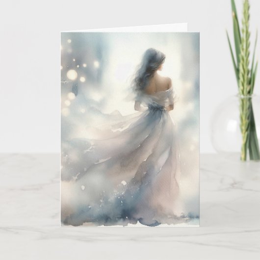 悔やみや弔慰(娘の喪失) カード (正面)