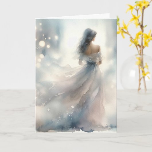 悔やみや弔慰（娘の喪失） カード (黄色い花)