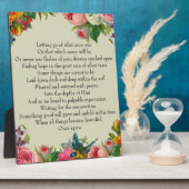 悔やみや弔慰・希望 フォトプラーク (側面)