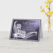 悔やみや弔慰 – 愛する1枚のカードの紛失 カード (黄色い花)