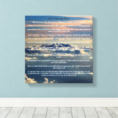 悔やみや弔慰、愛と損失の詩。 キャンバスプリント (インサイチュ (ウッドフロア))