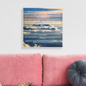 悔やみや弔慰、愛と損失の詩。 キャンバスプリント (インサイチュ (リビング))