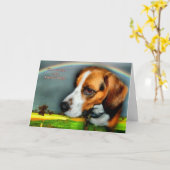 悔やみや弔慰 – 愛犬の紛失 カード (黄色い花)