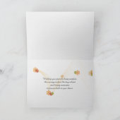 悔やみや弔慰（昆虫）オオカバマダラ、モナーク蝶の野生の花 カード (内部)