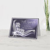 悔やみや弔慰 – 母の喪失 カード (正面)