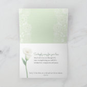 悔やみや弔慰、気にの思考と祈りの言葉カード カード (内部)