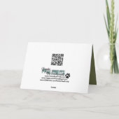 悔やみや弔慰-湖を見落としているドーベルマン犬を使って カード (裏面)