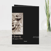 悔やみや弔慰 – 父の損失 – 天使とハープ カード (裏面)