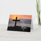 悔やみや弔慰、私たちは希望のない人々のように嘆かない カード (正面)