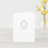 悔やみや弔慰(空白の内部) カード (黄色い花)