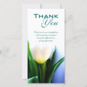 悔やみや弔慰/葬式は写真カード感謝していしています サンキューカード (正面)