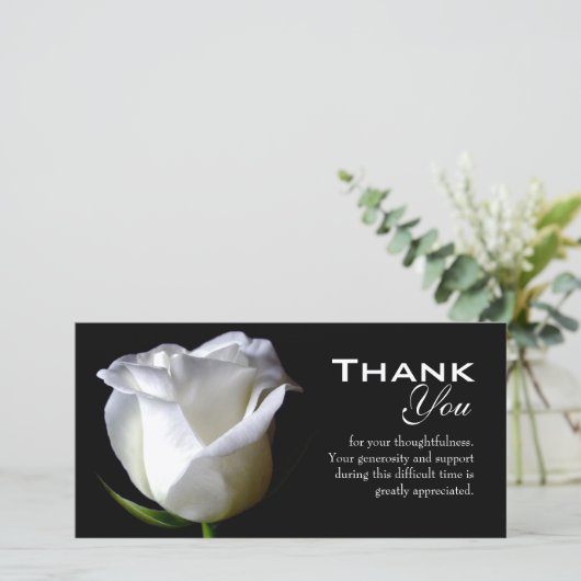 悔やみや弔慰/葬式は写真カード感謝していしています サンキューカード (スタンド正面)