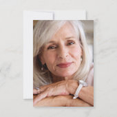 悔やみや弔慰(鳥)ショウジョウコウカンチョウフォト葬儀 サンキューカード (裏面)