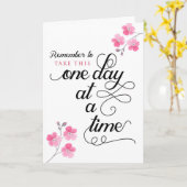 悔やみや弔慰、1日ずつ カード (黄色い花)