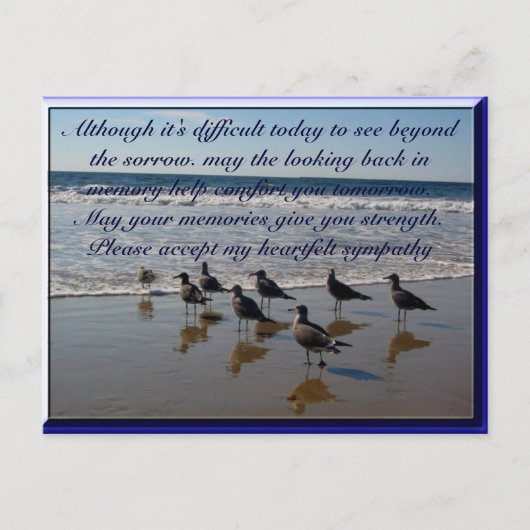 悔やみや弔慰#2_ ポストカード (正面)