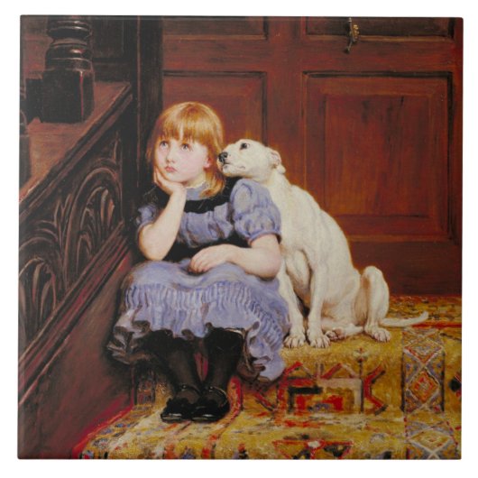 悔やみや弔慰(by Briton Riviere) タイル (正面)