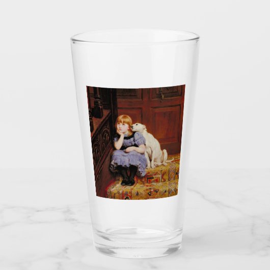 悔やみや弔慰(by Briton Riviere) タンブラーグラス (正面)