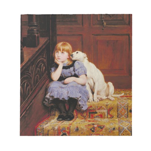 悔やみや弔慰(by Briton Riviere) ノートパッド (正面)