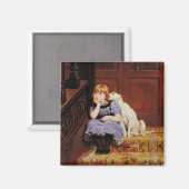 悔やみや弔慰(by Briton Riviere) マグネット (正面/裏面)