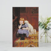 悔やみや弔慰(by Briton Riviere) 便箋 (スタンド正面)