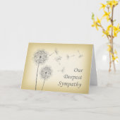 悔やみや弔慰- Dandelionカード カード (黄色い花)
