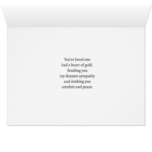 悔やみや弔慰Aハートの金ゴールドキャンドルと牡丹 (内部横(下))