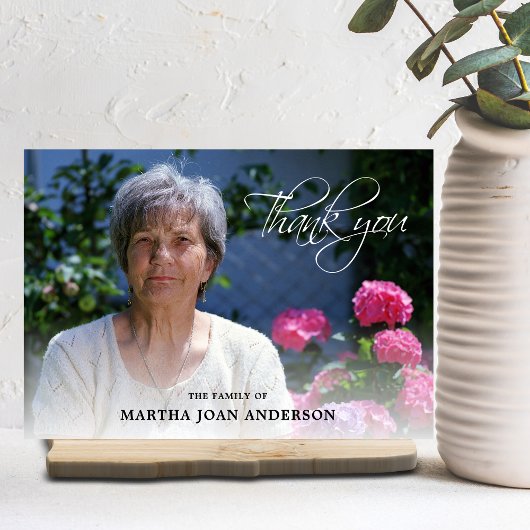 悔やみや弔慰THANK YOU葬儀サービス |写真の追加 サンキューカード