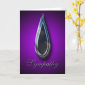 悔やみや弔慰VII カード (黄色い花)