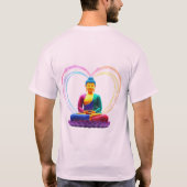 🌈「悟った愛:仏のバレンタイン🌸 Tシャツ (裏面)