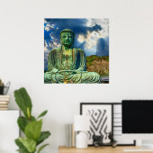 悟めい想りの仏像ポスター壁画 ポスター (ホームオフィス)