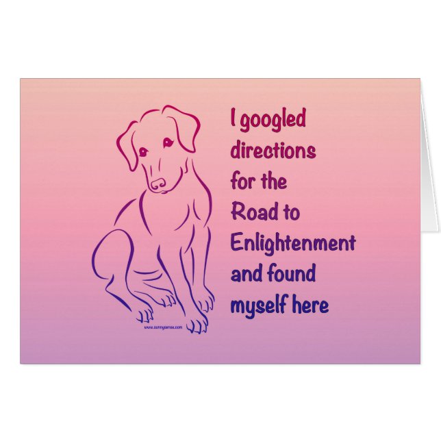 悟りに至る子犬の道 (正面横)