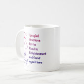 悟りに至る子犬の道 コーヒーマグカップ (正面左)